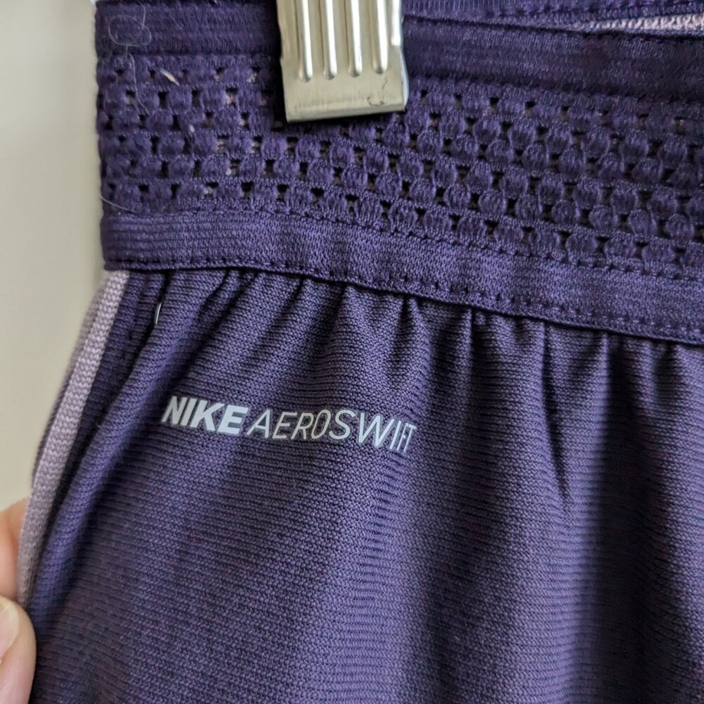 Nike AeroSwift Shorts Men S Purple Dri-Fit Mesh 9in Running Training Shorts - Picture 4 of 9